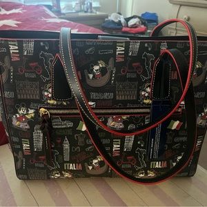 Authentic NWT Dooney and Burke Disney  Italia tote bag